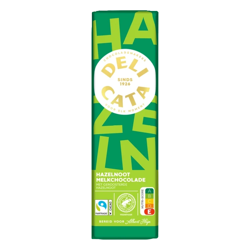 Delicata Reep melkchocolade hazelnoot
