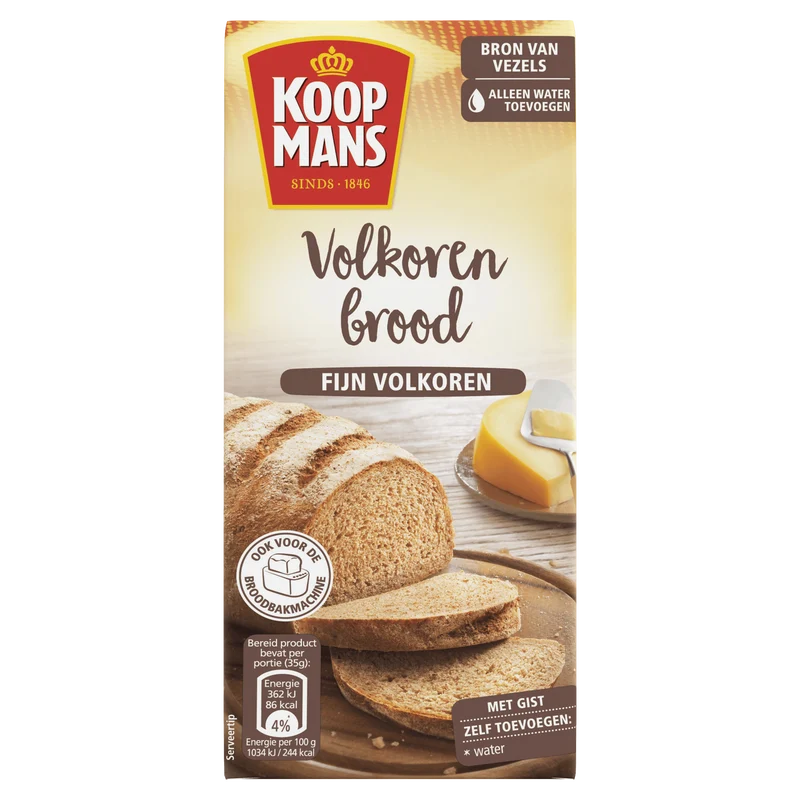 Koopmans Broodmix volkoren