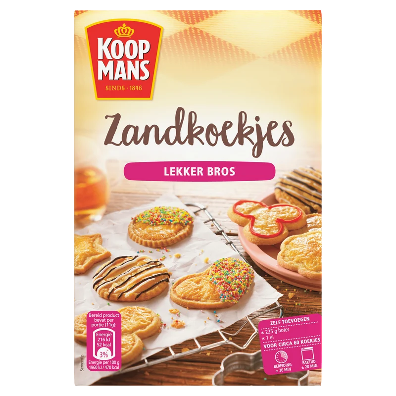 Koopmans Zandkoekjes bakmix