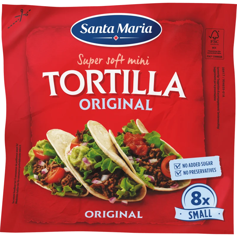 Santa Maria Tortilla wrap Original mini 8st