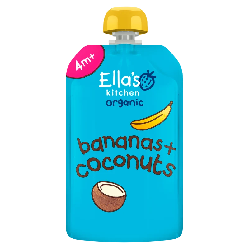 Ella's Kitchen Knijpfruit banaan + kokos 4m+