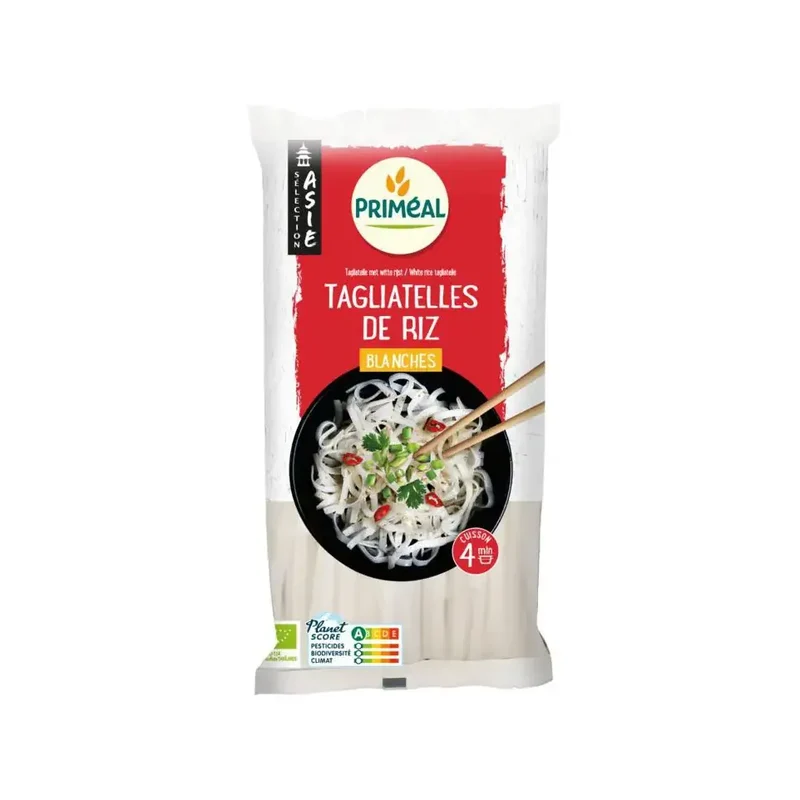Primeal witte rijst tagliatelle biologisch 400 gram