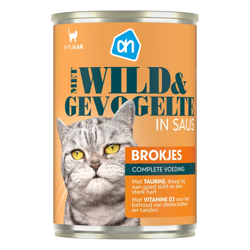 Blik brokjes wild gevogelte