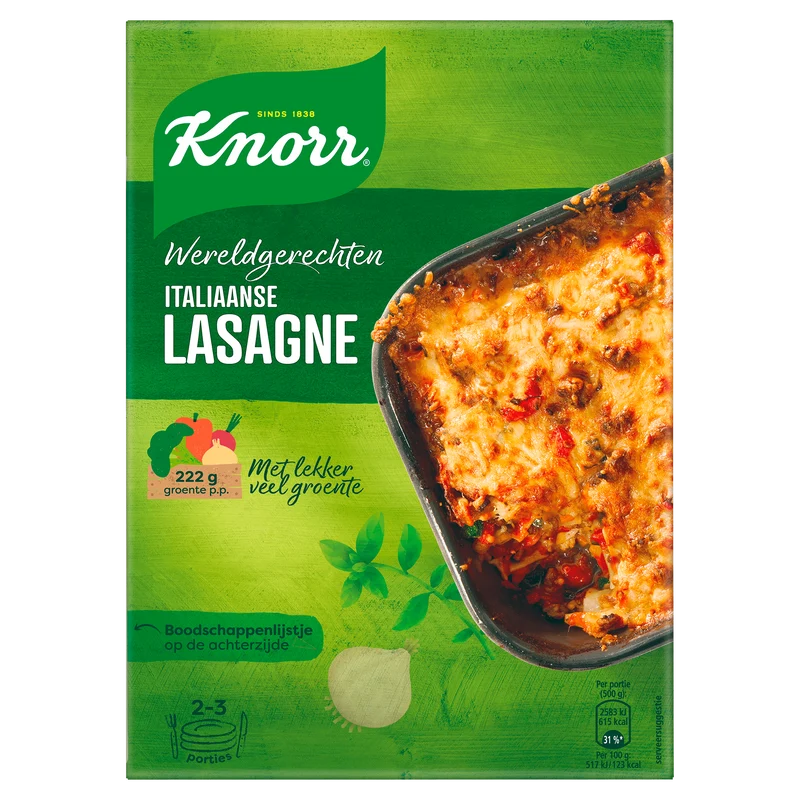 Knorr Wereldgerecht Lasagne bolognese