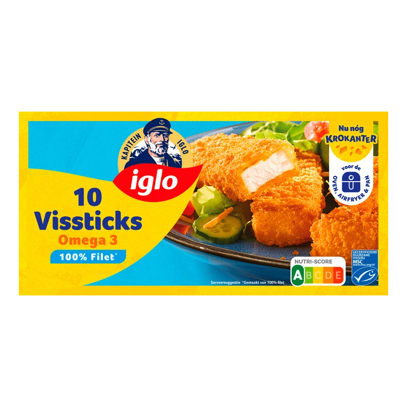 Iglo Vissticks Omega3 10 stuks