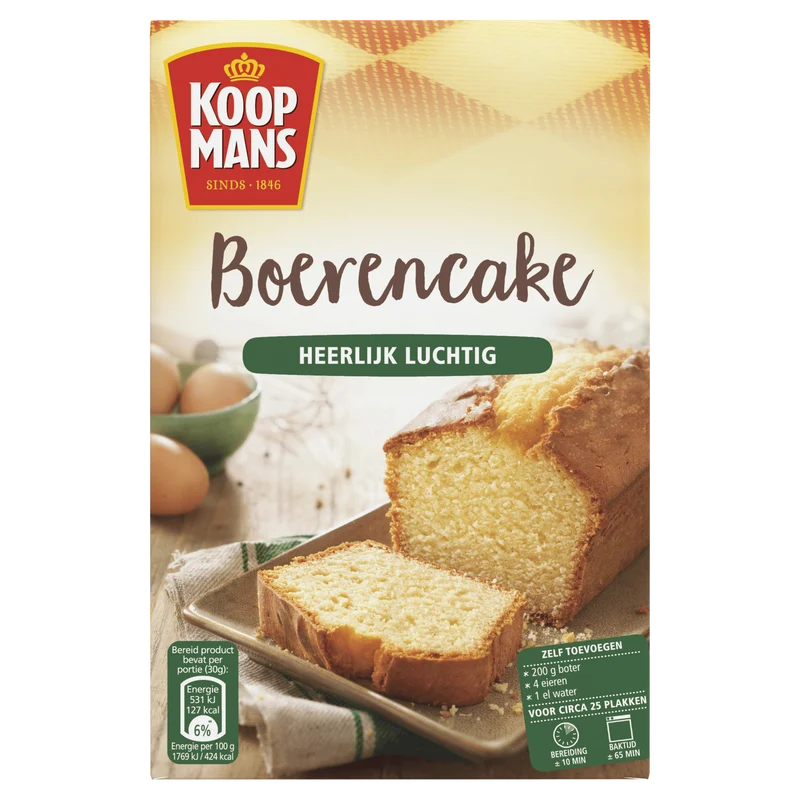 Koopmans Boerencake bakmix