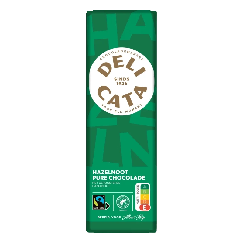 Delicata Reep pure chocolade hazelnoot