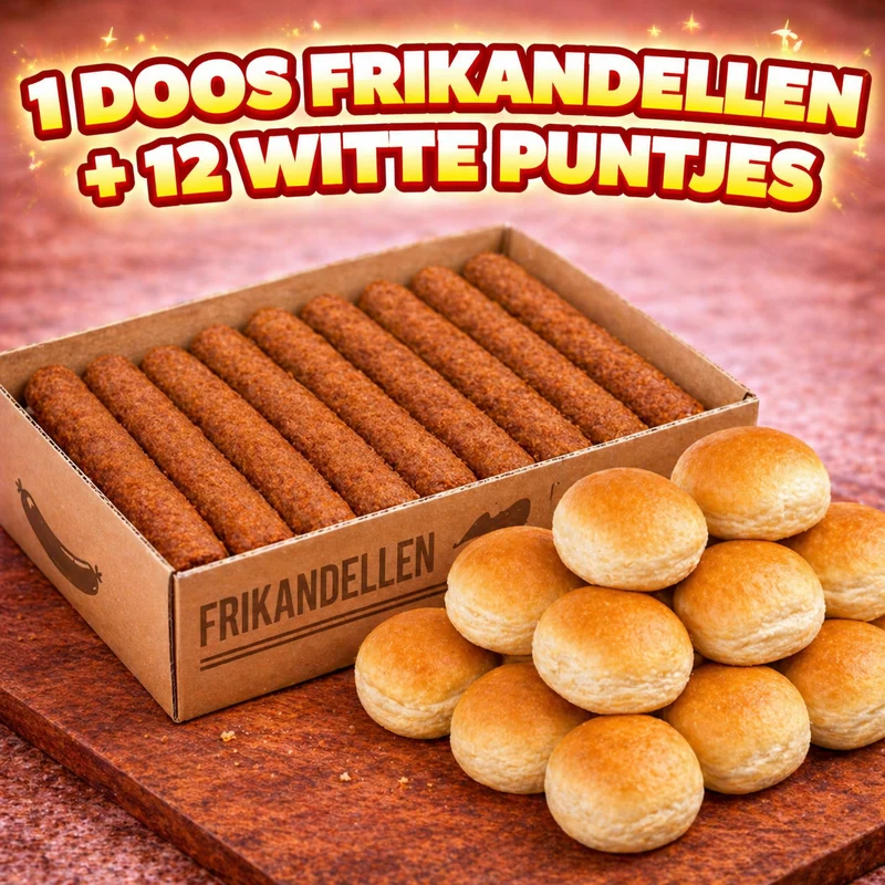 1 DOOS FRIKANDELLEN + 12 PUNTJES