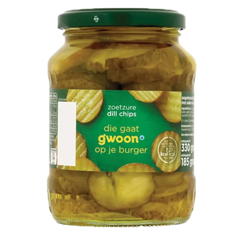 G'WOON DILL CHIPS ZOETZUUR 370 ML.