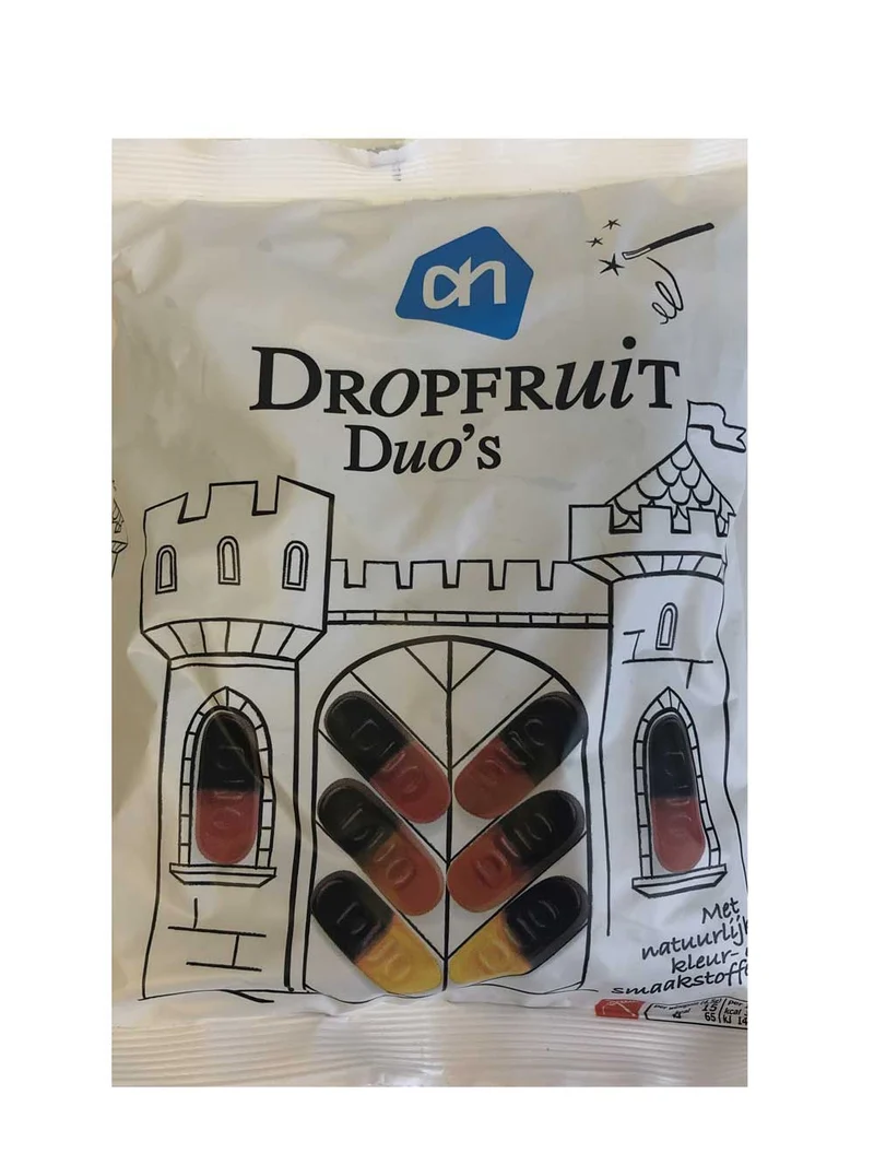 Albert Heijn Licorice Fruit Duos 400g GF