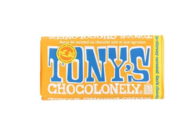 Tony's Chocolonely Bars Dark Lemon Caramel 180 g