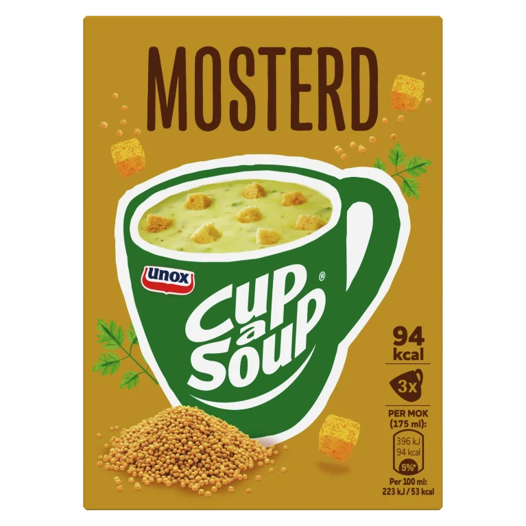 Unox Cup of Soup Mustard 3 pce 60g