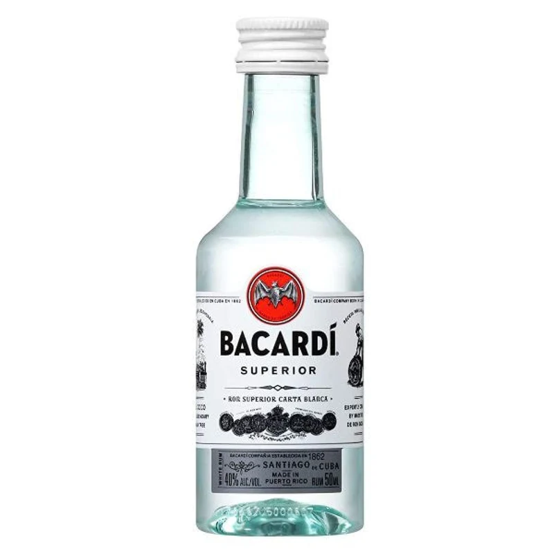 BACARDI CARTA BLANCA MINI 12x5 CL.