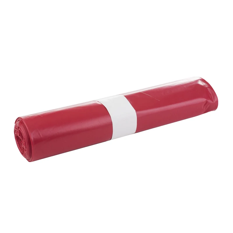 BOLSA BASURA AUTOCIERRE 55x60 ROJA TREV. 30 U.