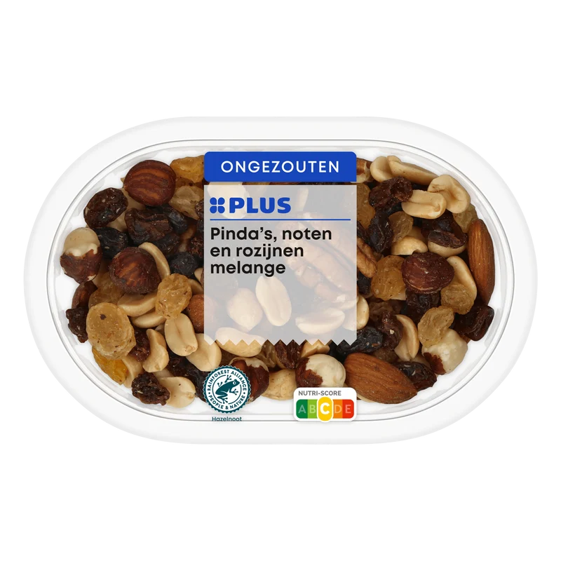 Pindas noten en rozijnen melange