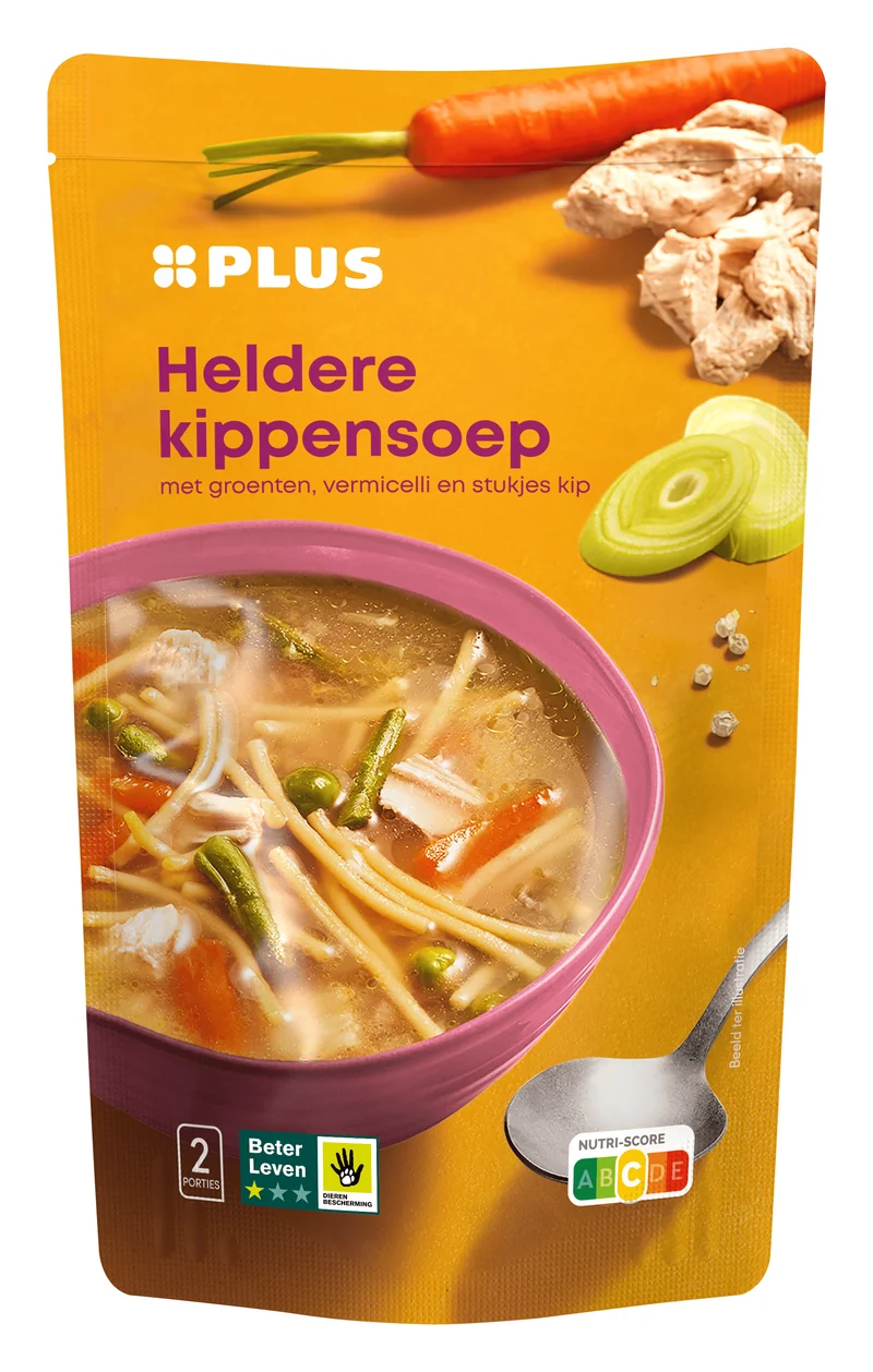 Heldere kippensoep