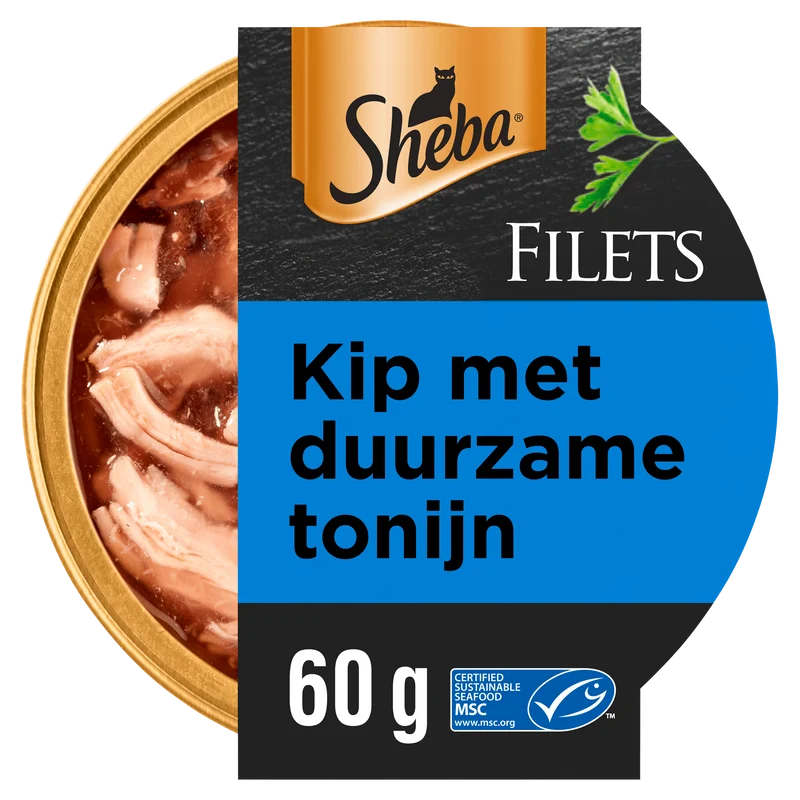 Sheba Filets Tonijn en kip in saus