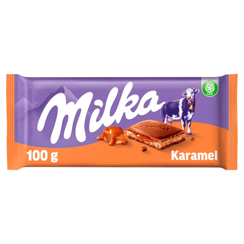 Milka Chocoladereep Karamel
