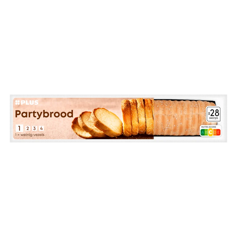 Partybrood wit gesneden