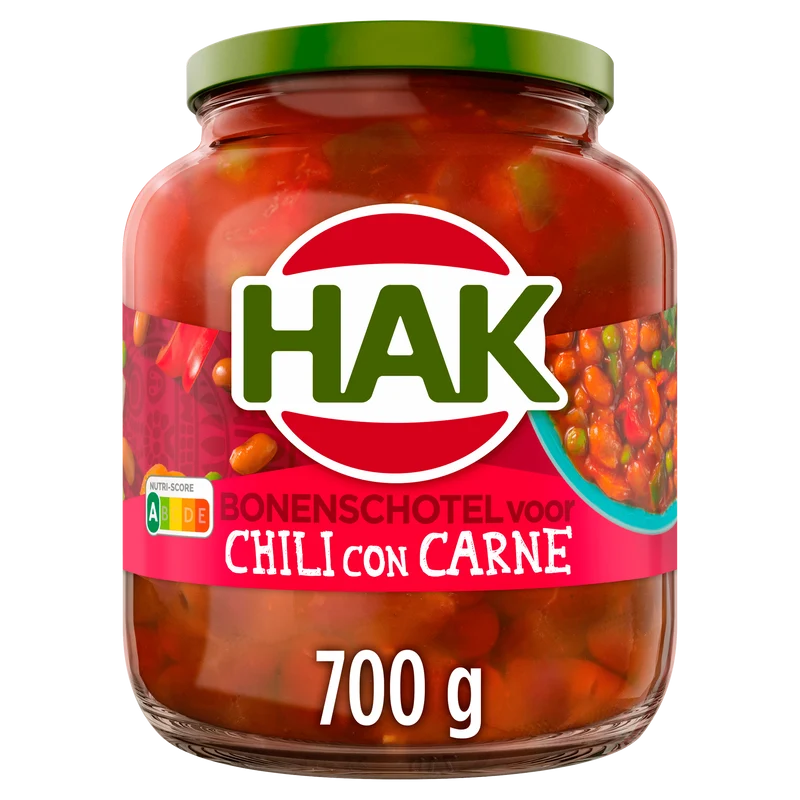Hak Bonenschotel Chili con carne