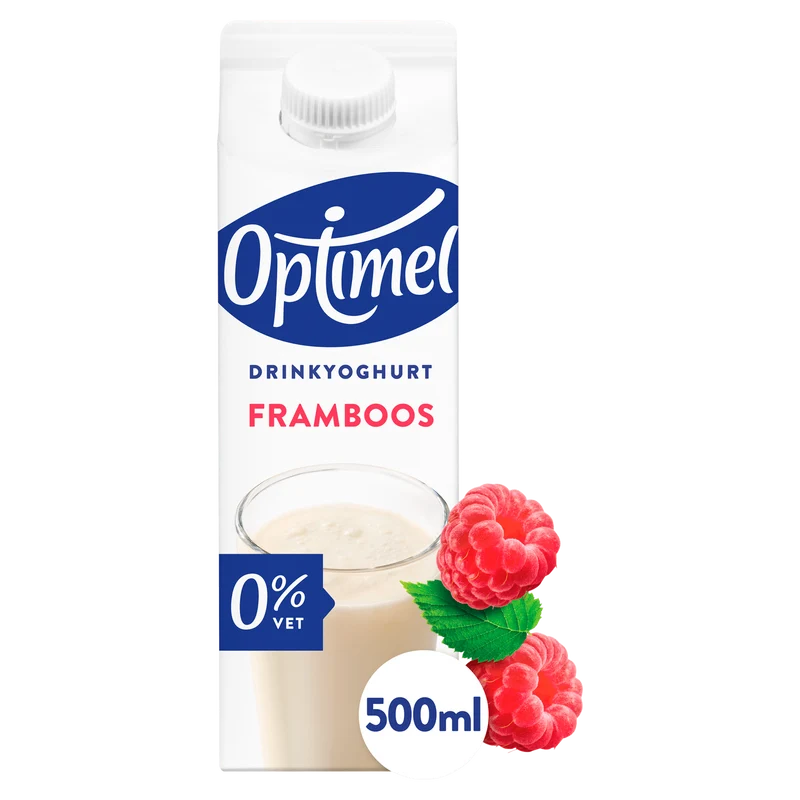 Optimel Drink framboos 0% vet