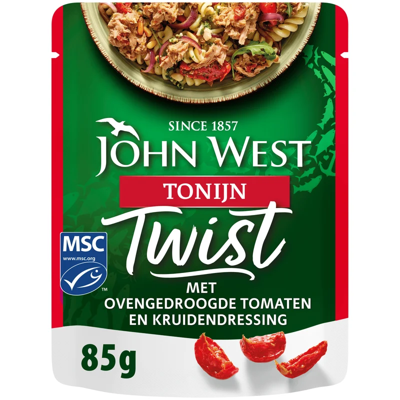 John West Tonijn Twist Gedroogde Tomaat&Kruiden