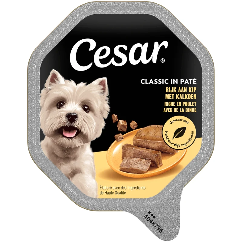 Cesar Classics Kip Hondenvoer Nat
