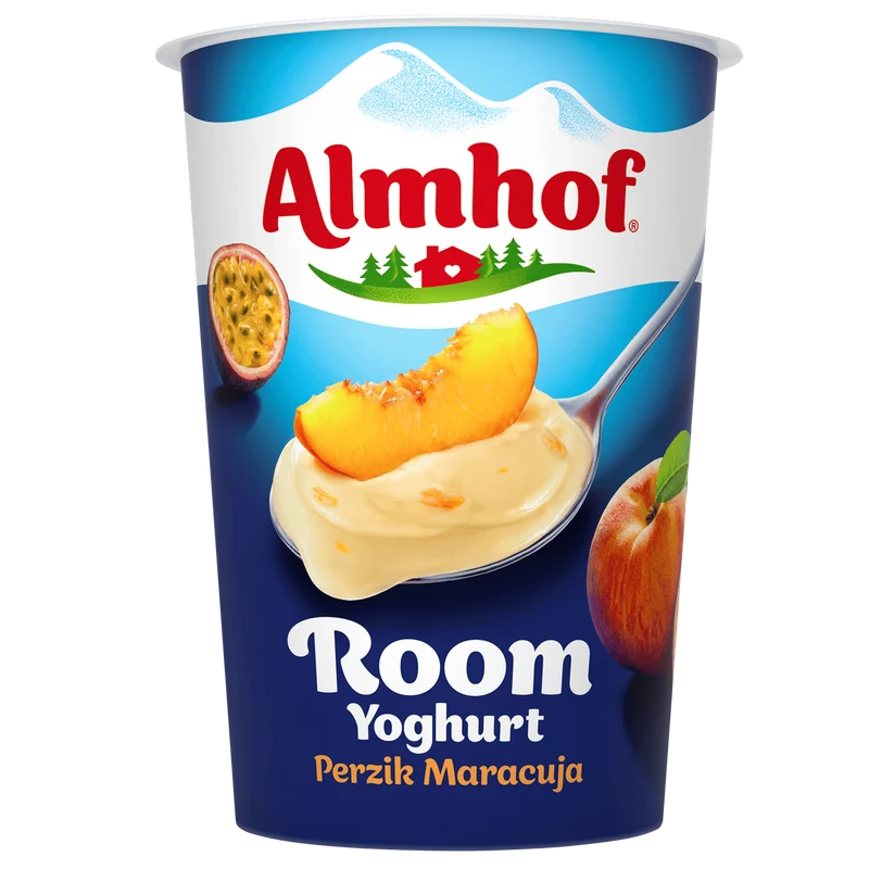 Almhof Roomyoghurt maracuja-perzik
