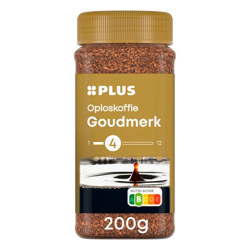 Oploskoffie goudmerk UTZ