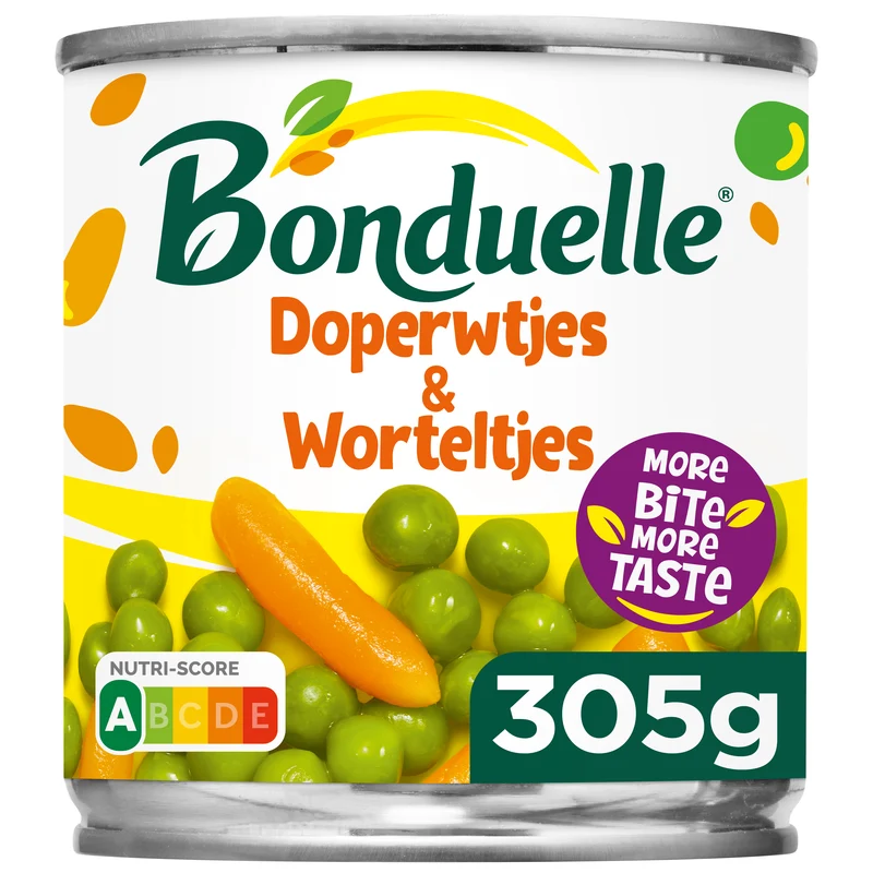 Bonduelle Doperwtjes en worteltjes