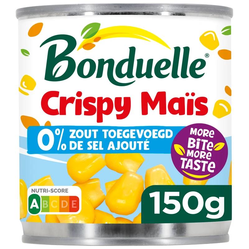 Bonduelle Crispy Maïs 0% zout