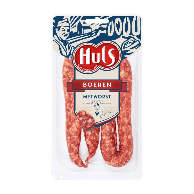 Huls Boerenmetworst 2stuks