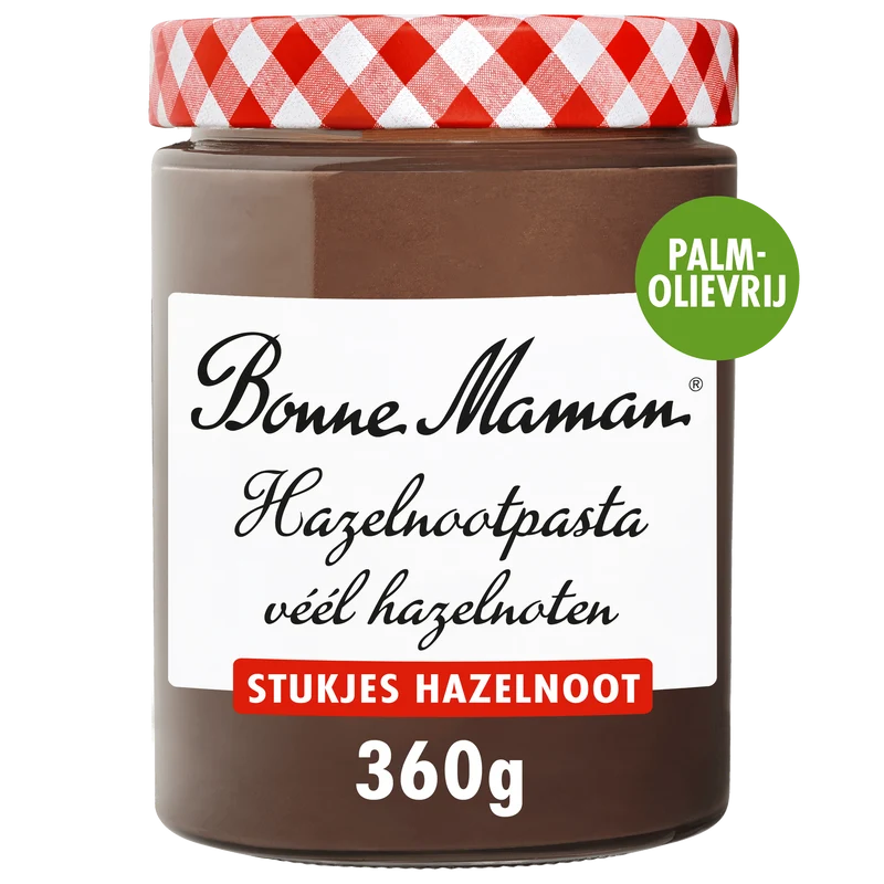 Bonne Maman Hazelnootpasta met stukjes noot