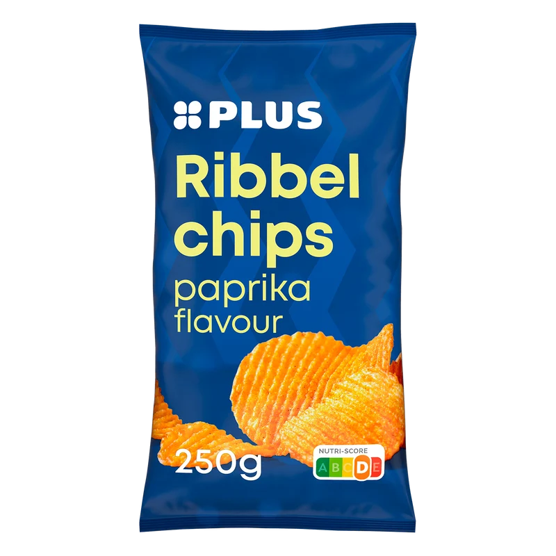 Ribbelchips paprika
