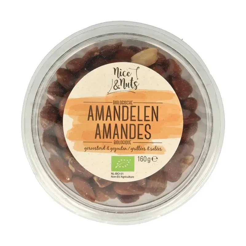 Nice & Nuts Amandelen bruin 160 gram