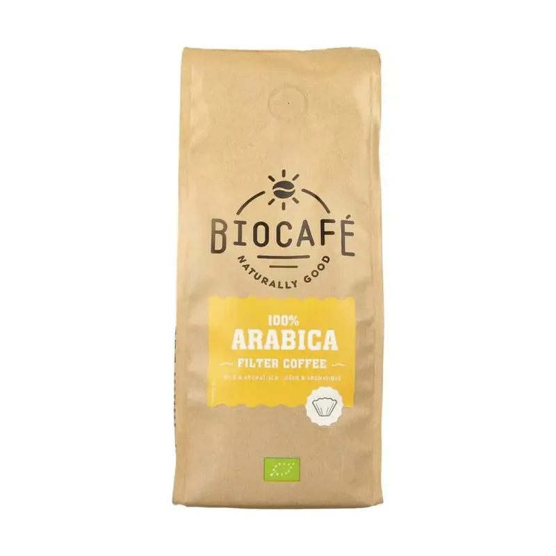 Biocafe Filterkoffie 100% arabica 250 gram