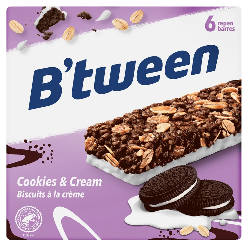 B'tween Mueslireep Cookies Cream