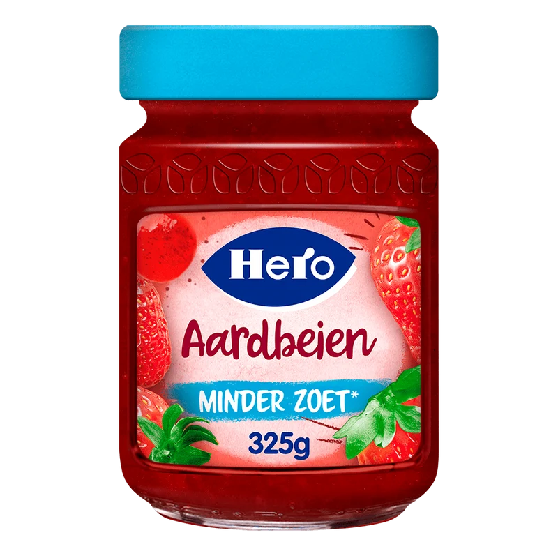 Hero Jam minder zoet aardbeien