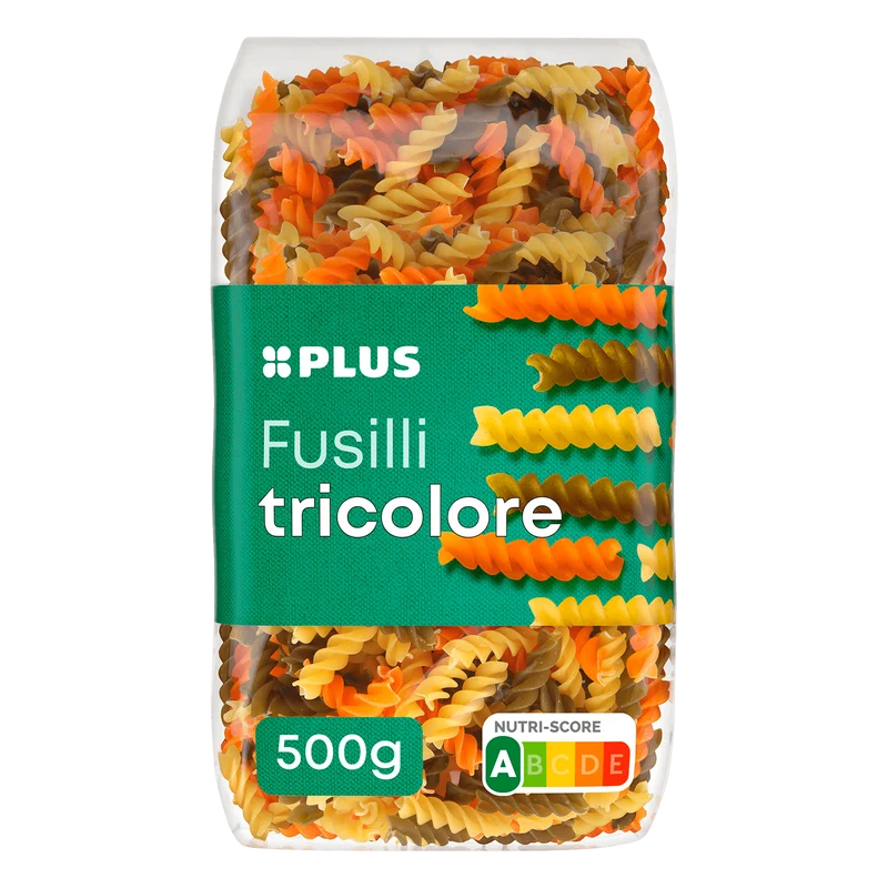 Fusilli tricolore