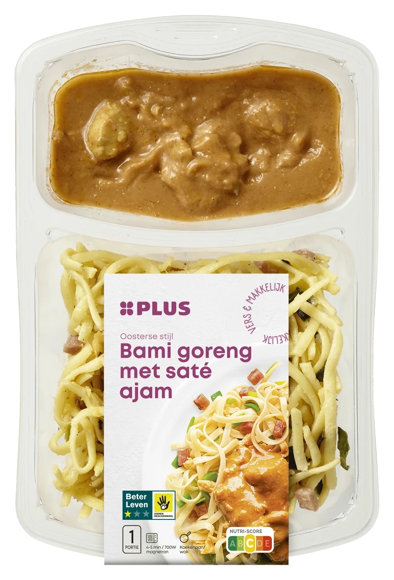 Bami Goreng met Saté Ajam