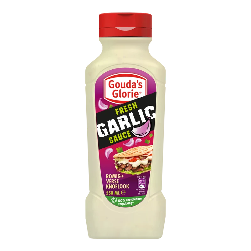 Gouda's Glorie Snacksaus Fresh Garlic
