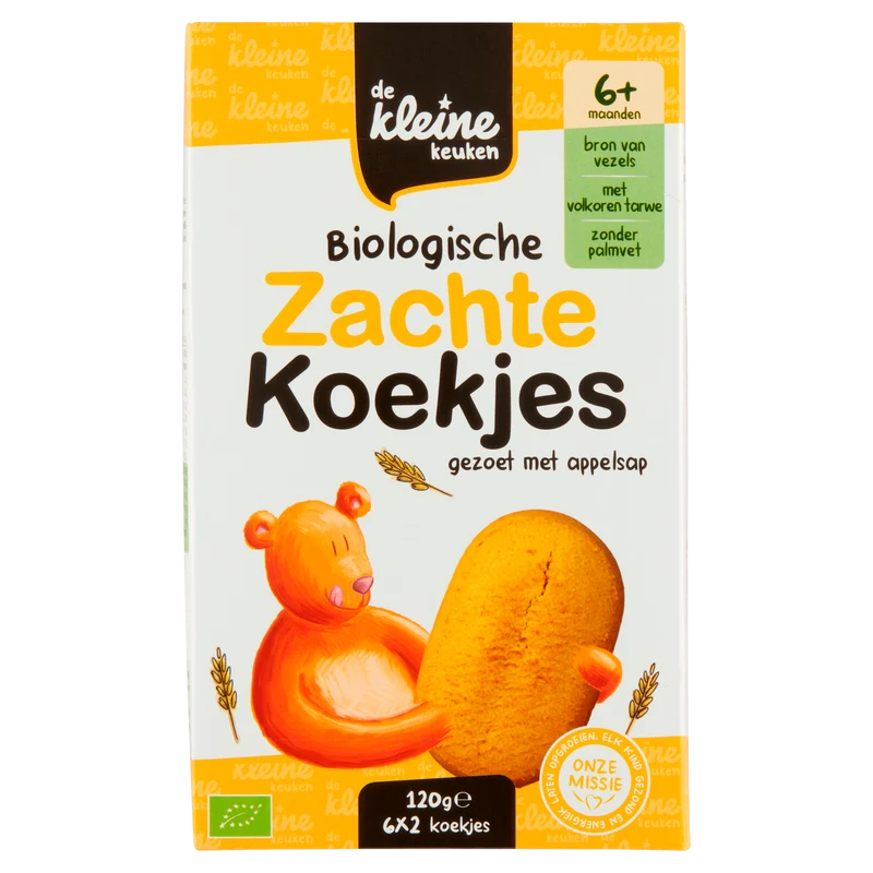 De Kleine Keuken Biologische zachte koekjes 6+