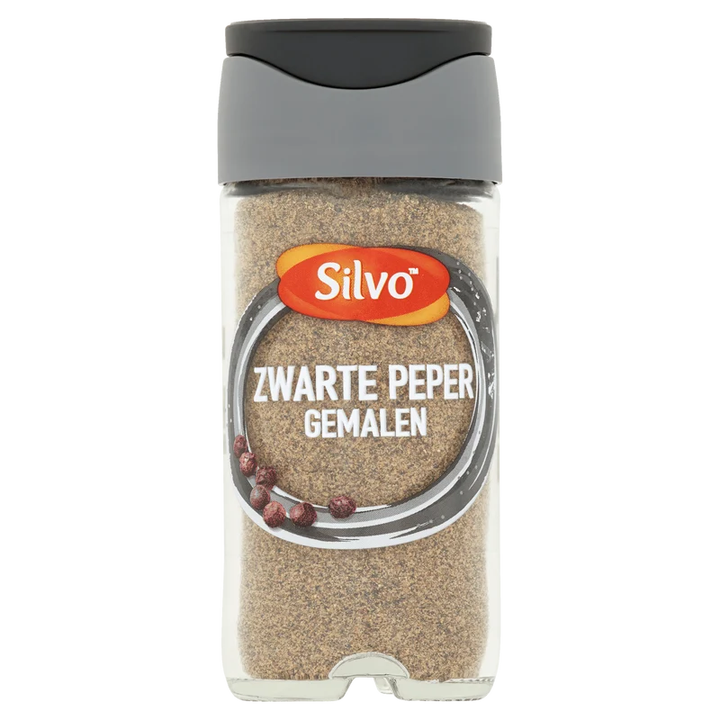 Silvo Peper zwart gemalen