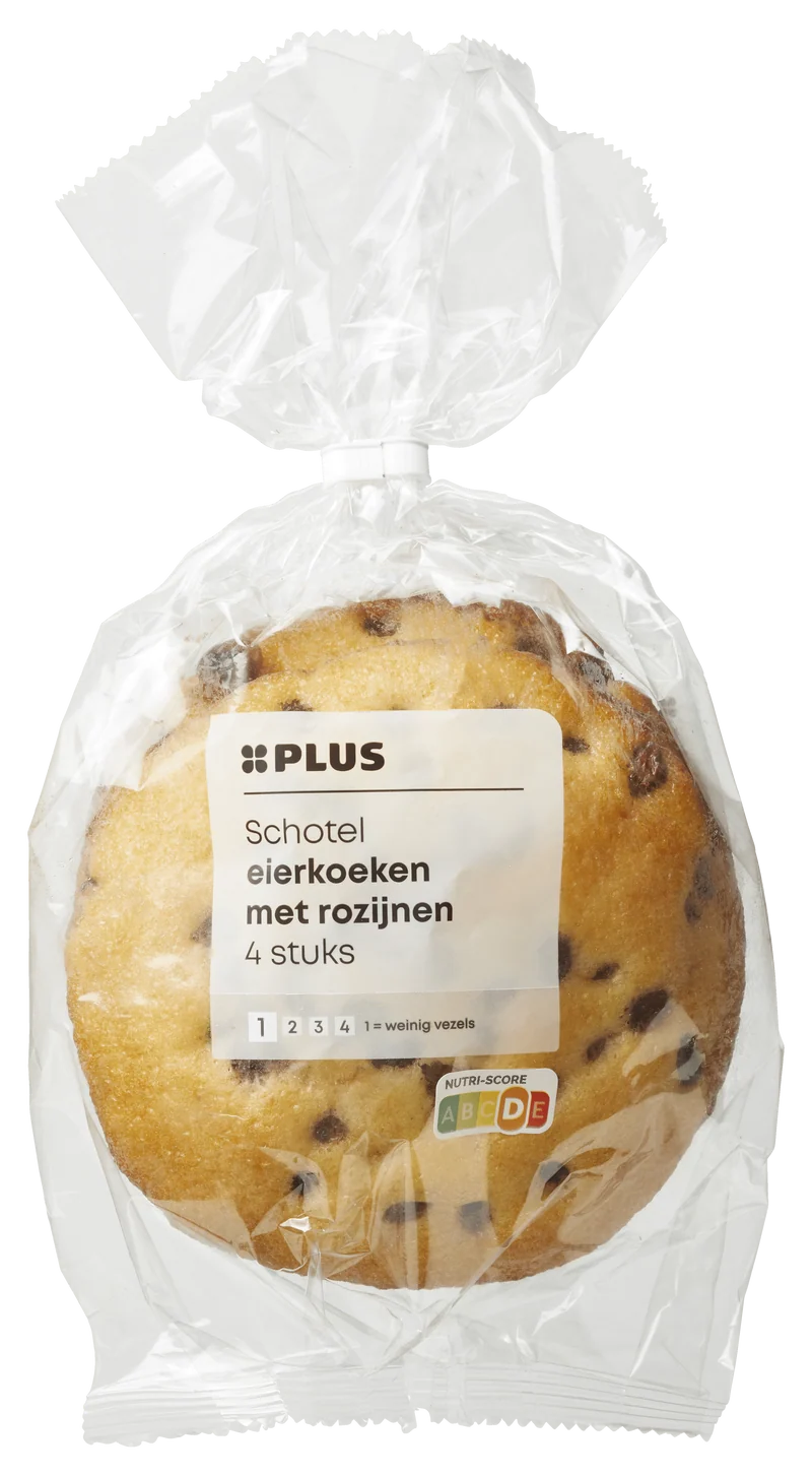 Schotel eierkoeken met rozijnen