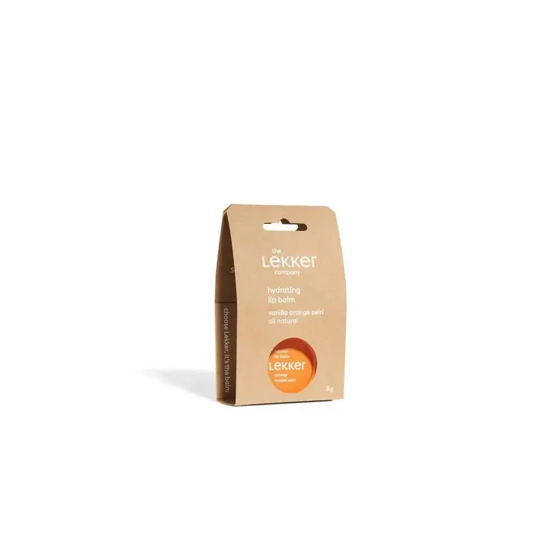Lekker Company Natuurlijke lippenbalsem orange 8 gram