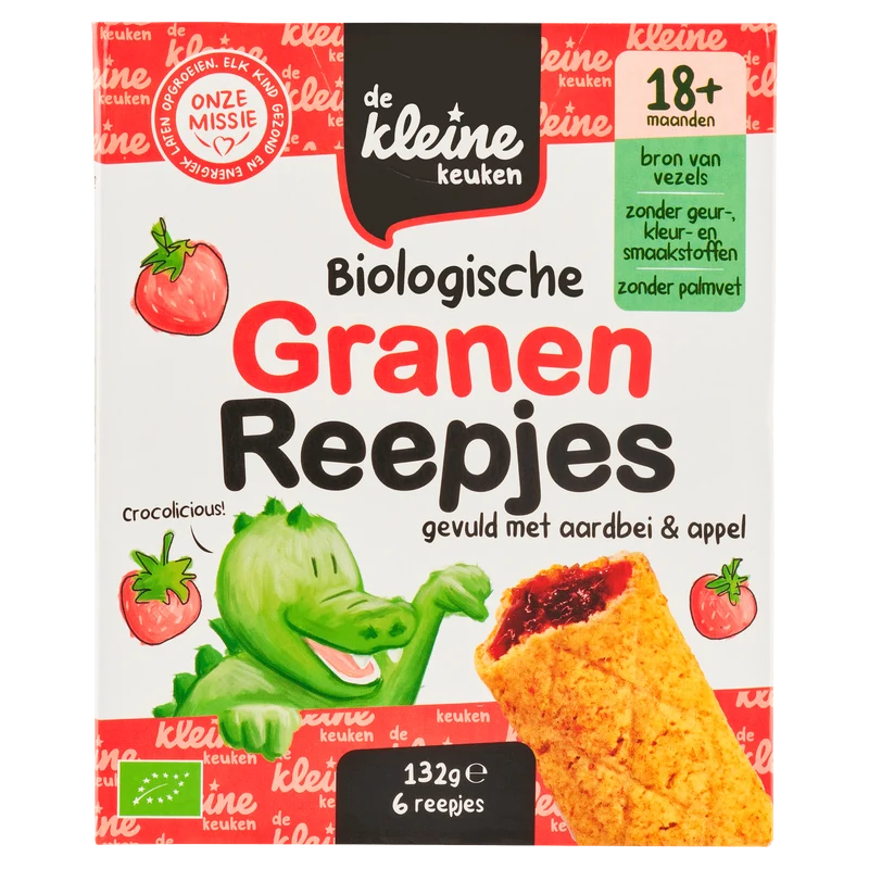 De Kleine Keuken Bio 18+ aardbei