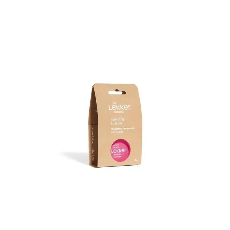 Lekker Company Natuurlijke lippenbalsem raspberry 8 gram