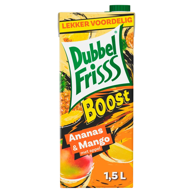 Dubbelfrisss Boost ananas & mango