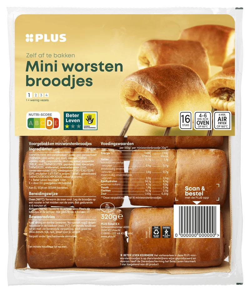 Mini worstenbroodjes