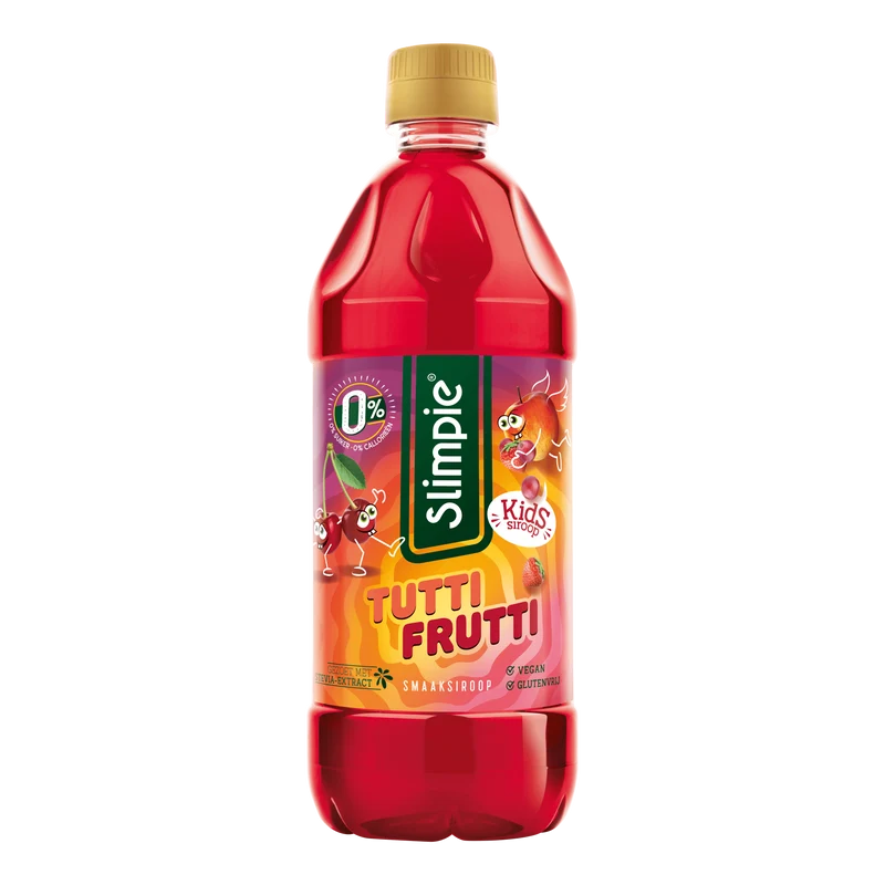 Slimpie Limonadesiroop kids tutti frutti